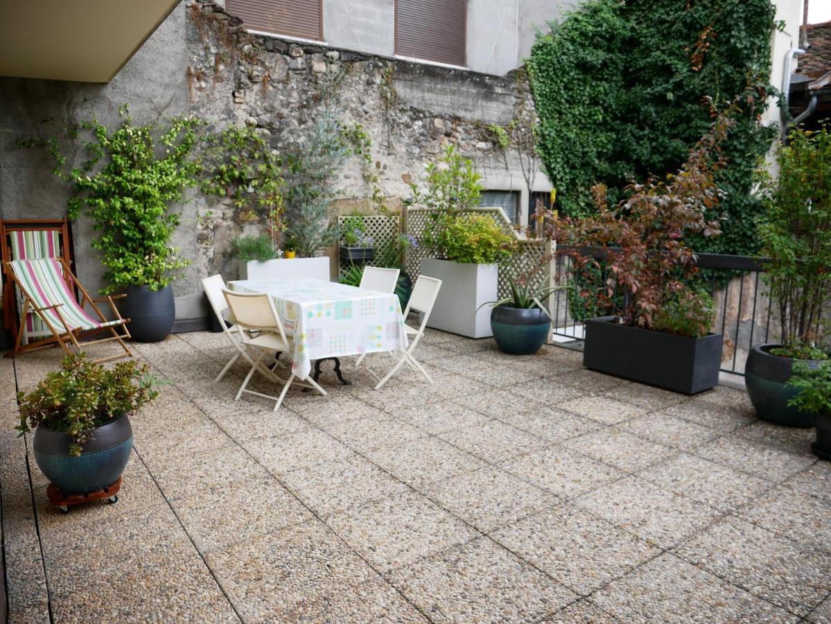 Superbe Appartement En Centre Ville Avec Terrasse 또농-레-방 외부 사진
